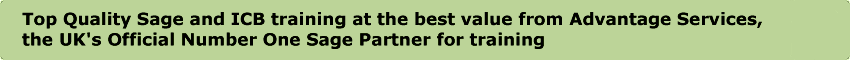 Sage Training courses from Advantage Services