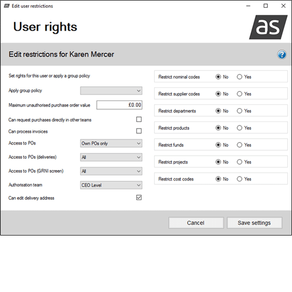 POC Restrictions